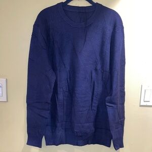 Men's Blue Crewneck Sweater Medium NWOT
